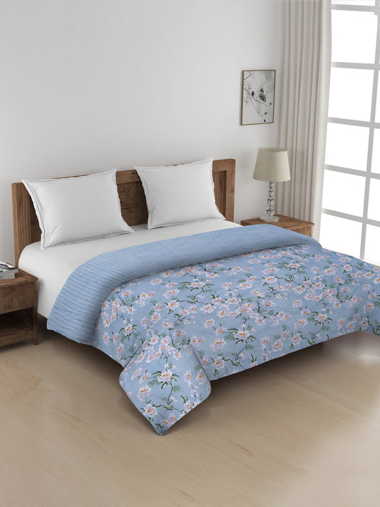 SkyBlue Micro Fibre 350 GSM AC Room Double Bed Comforter