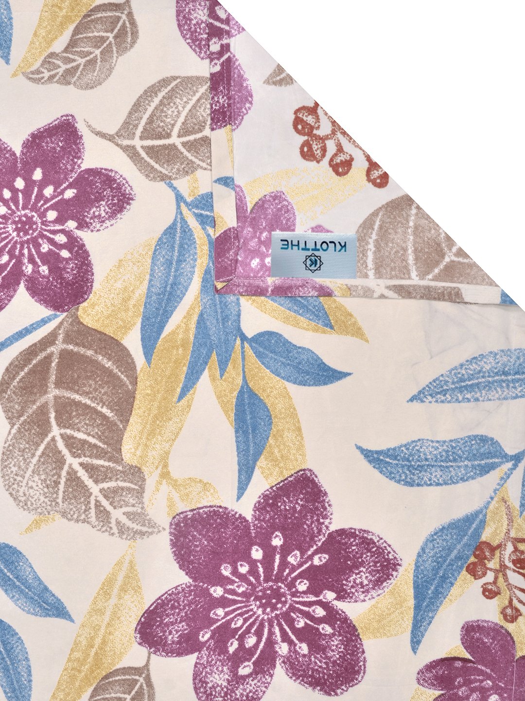 Multi Floral 300 TC Cotton Blend Single Bedsheet with Pillow Cover