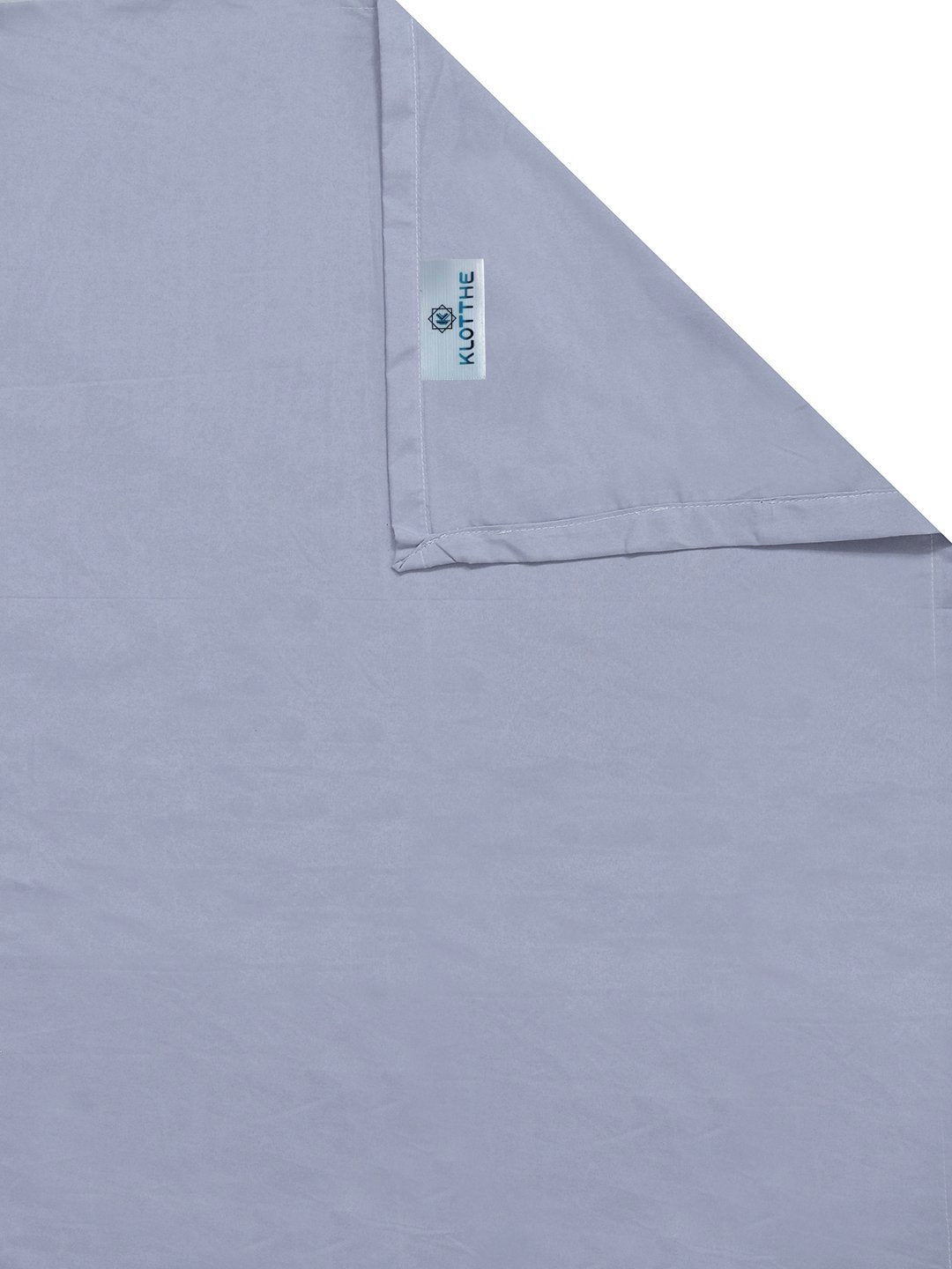 Lavender Solid 300 TC Cotton Blend Single Bedsheet with 2 Pillow Covers