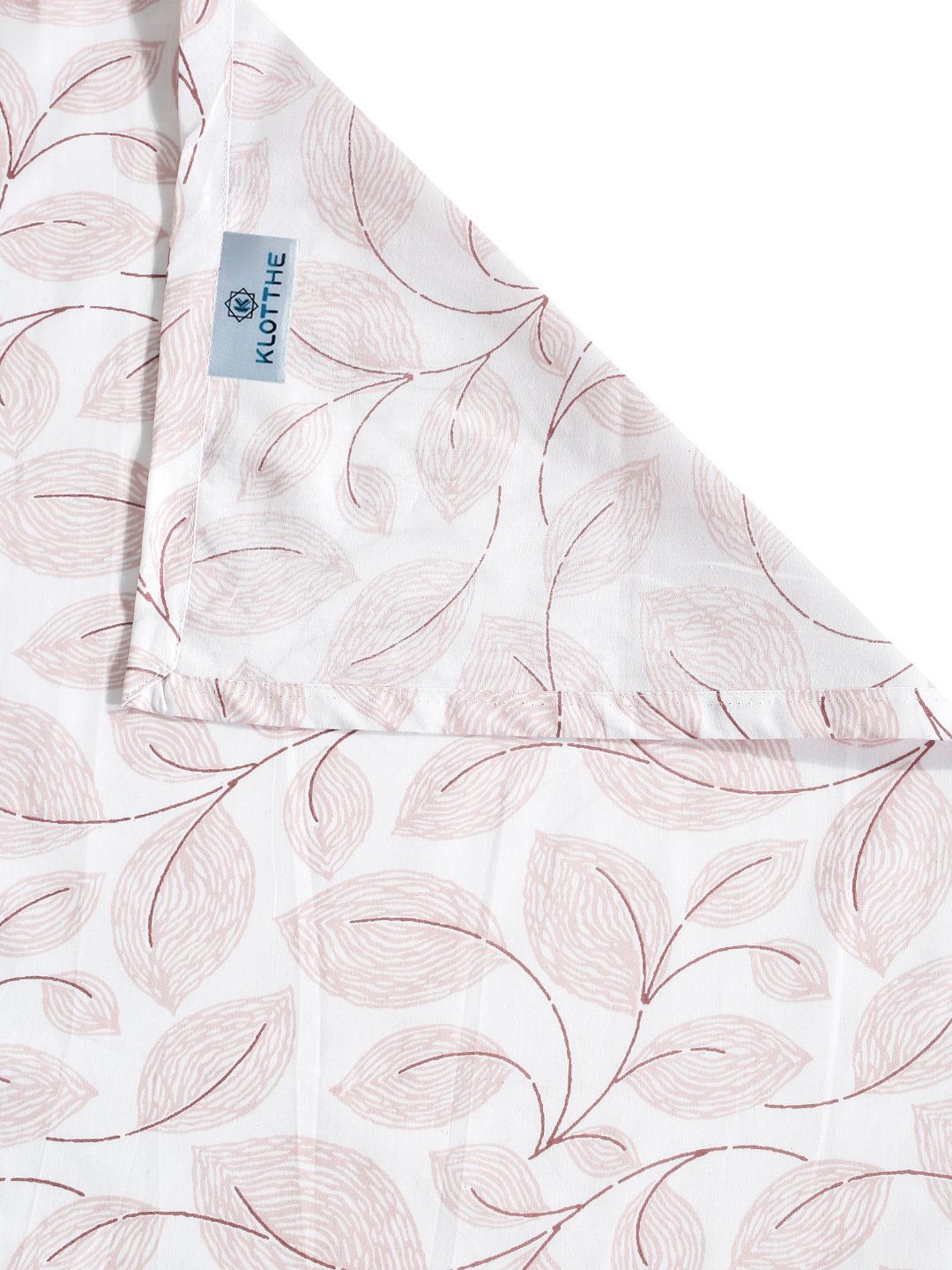 White Floral 400 TC Pure Cotton Super King Double Bedsheet with 2 Pillow Covers