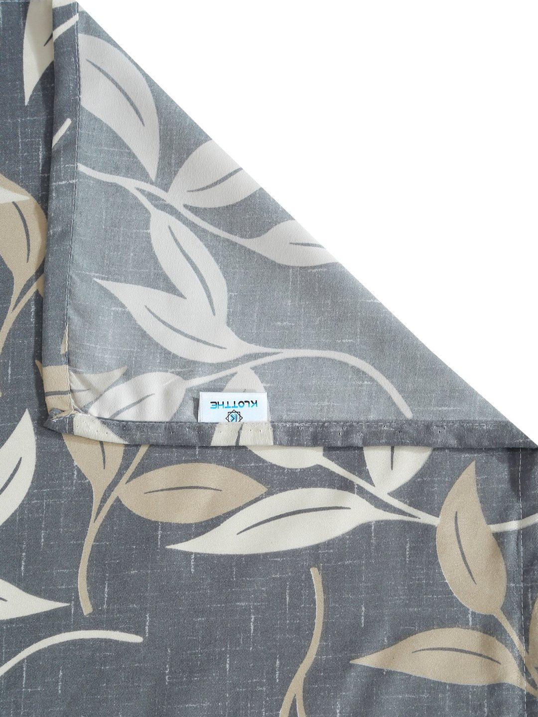 Grey Floral 300 TC Cotton Blend Double Bedsheet with 2 Pillow Covers