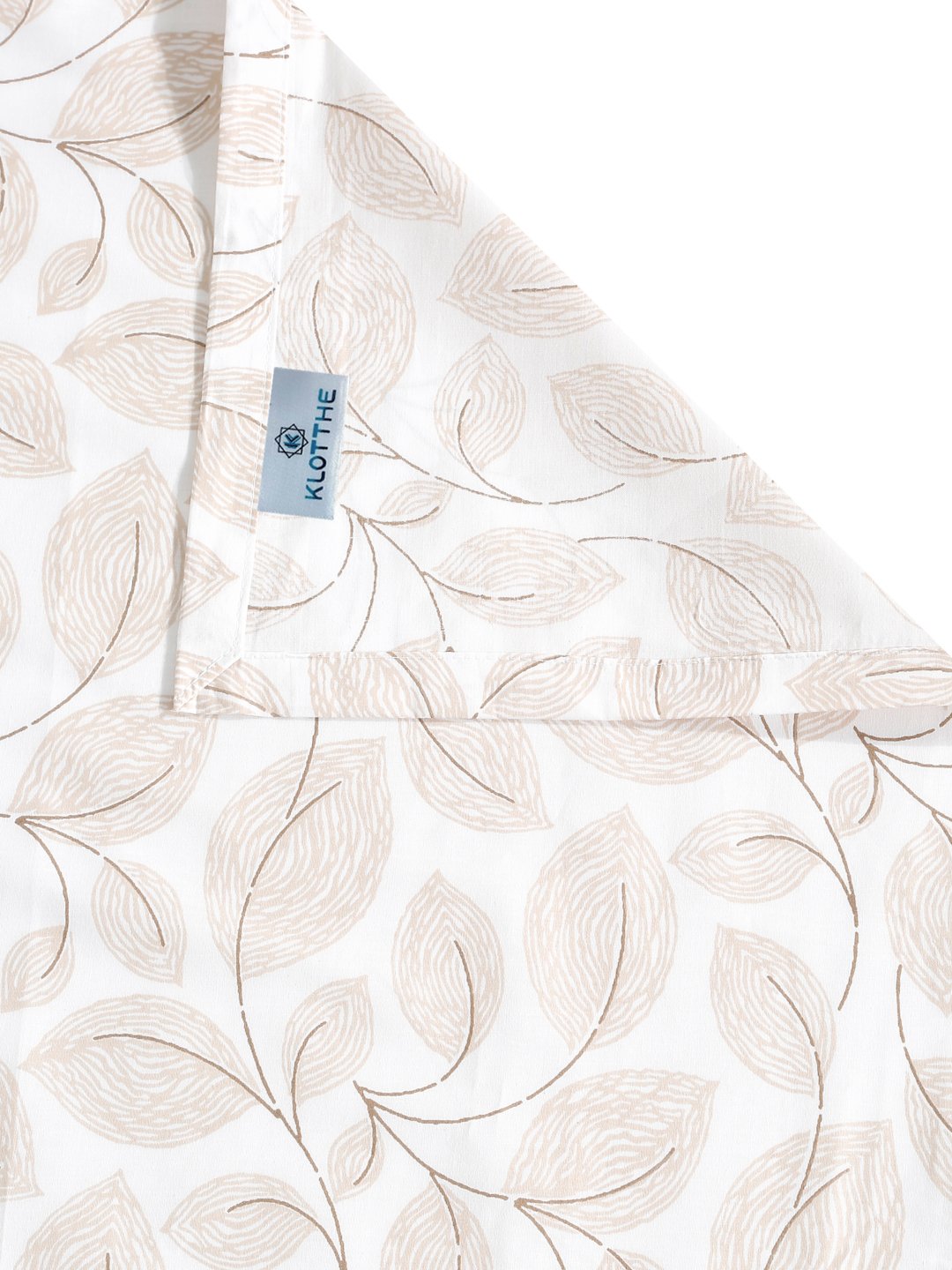 White Floral 400 TC Pure Cotton Super King Double Bedsheet with 2 Pillow Covers