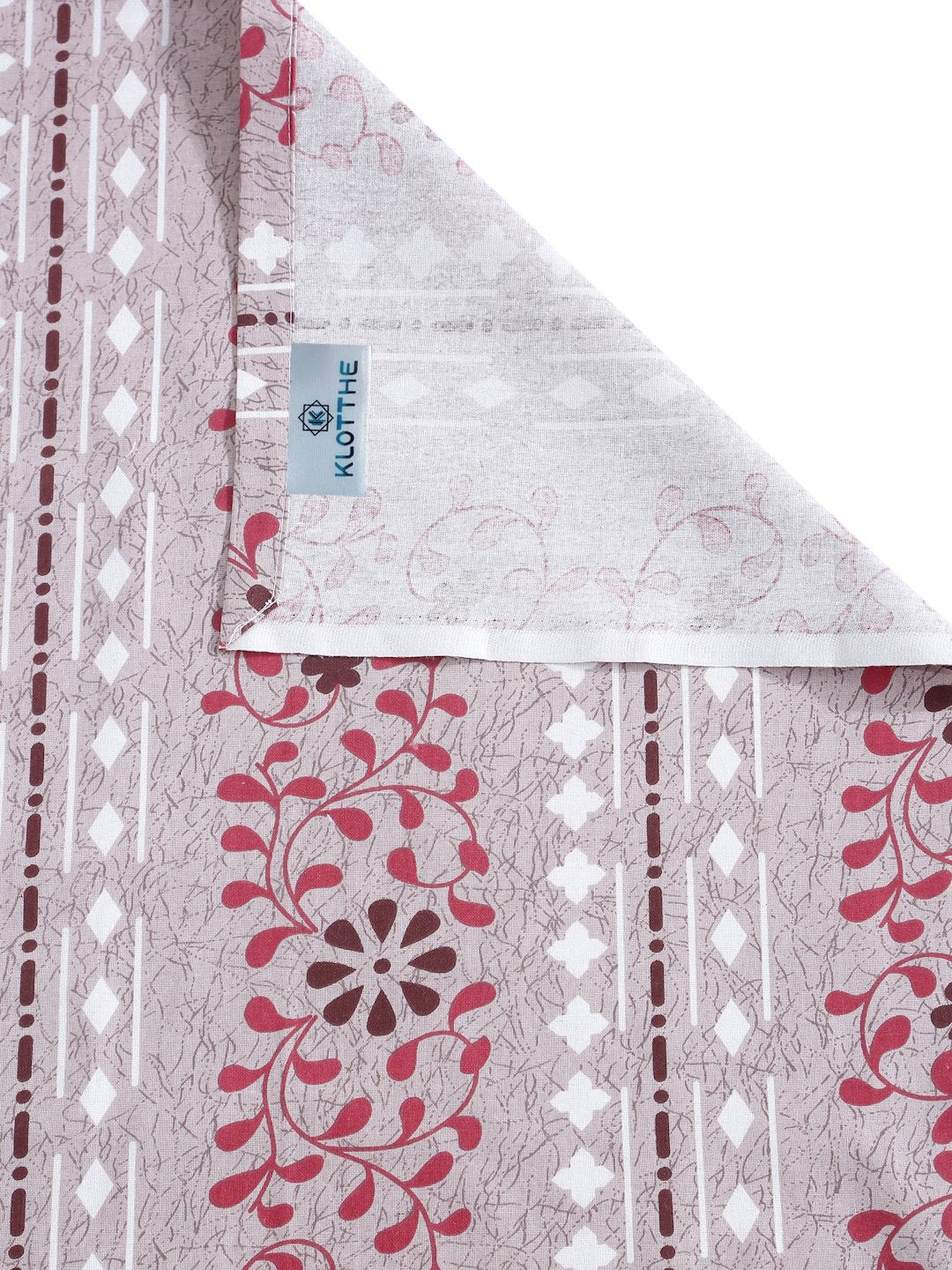 Pink Floral 400 TC Pure Cotton Double Bedsheet with 2 Pillow Covers