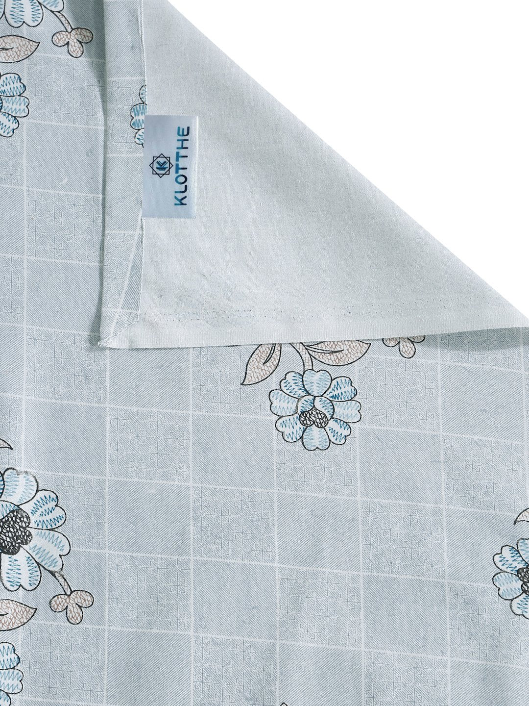 Grey Floral 400 TC Pure Cotton Double Bedsheet with 2 Pillow Covers