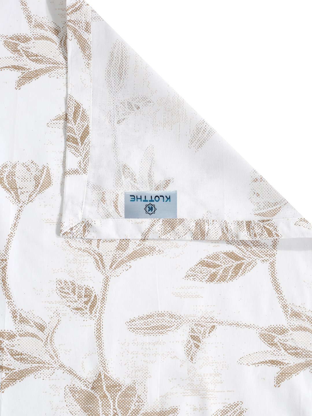 White Floral 400 TC Pure Cotton Super King Double Bedsheet with 2 Pillow Covers