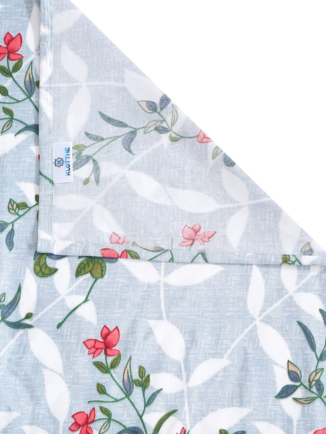 Multi Floral 300 TC Cotton Blend Super King Double Bedsheet with 2 Pillow covers