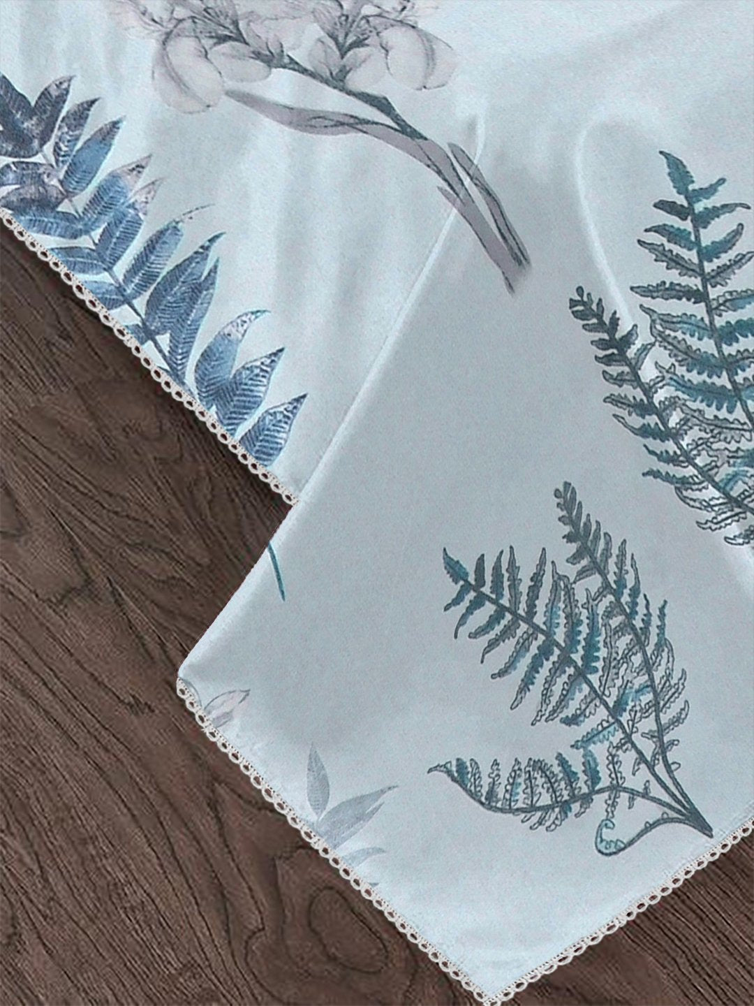 Grey Cotton Blend Floral Double Bed Dohar