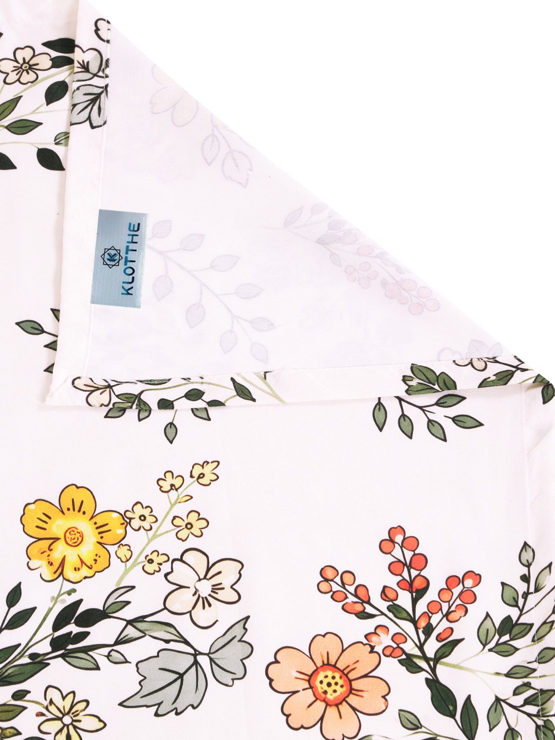 Digital Multi Floral Cotton Blend Double Bedsheet with 2 Pillow Covers