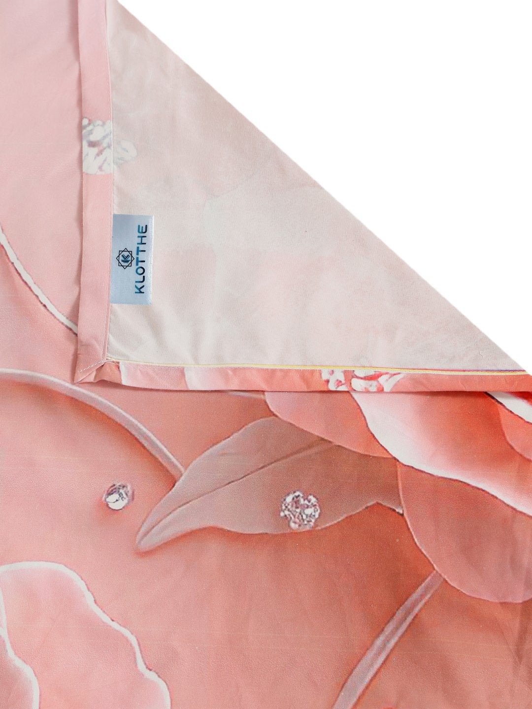 Pink 7D Cartoon Characters Printed Cotton Blend Double Bedsheet with 2 Pillow Covers