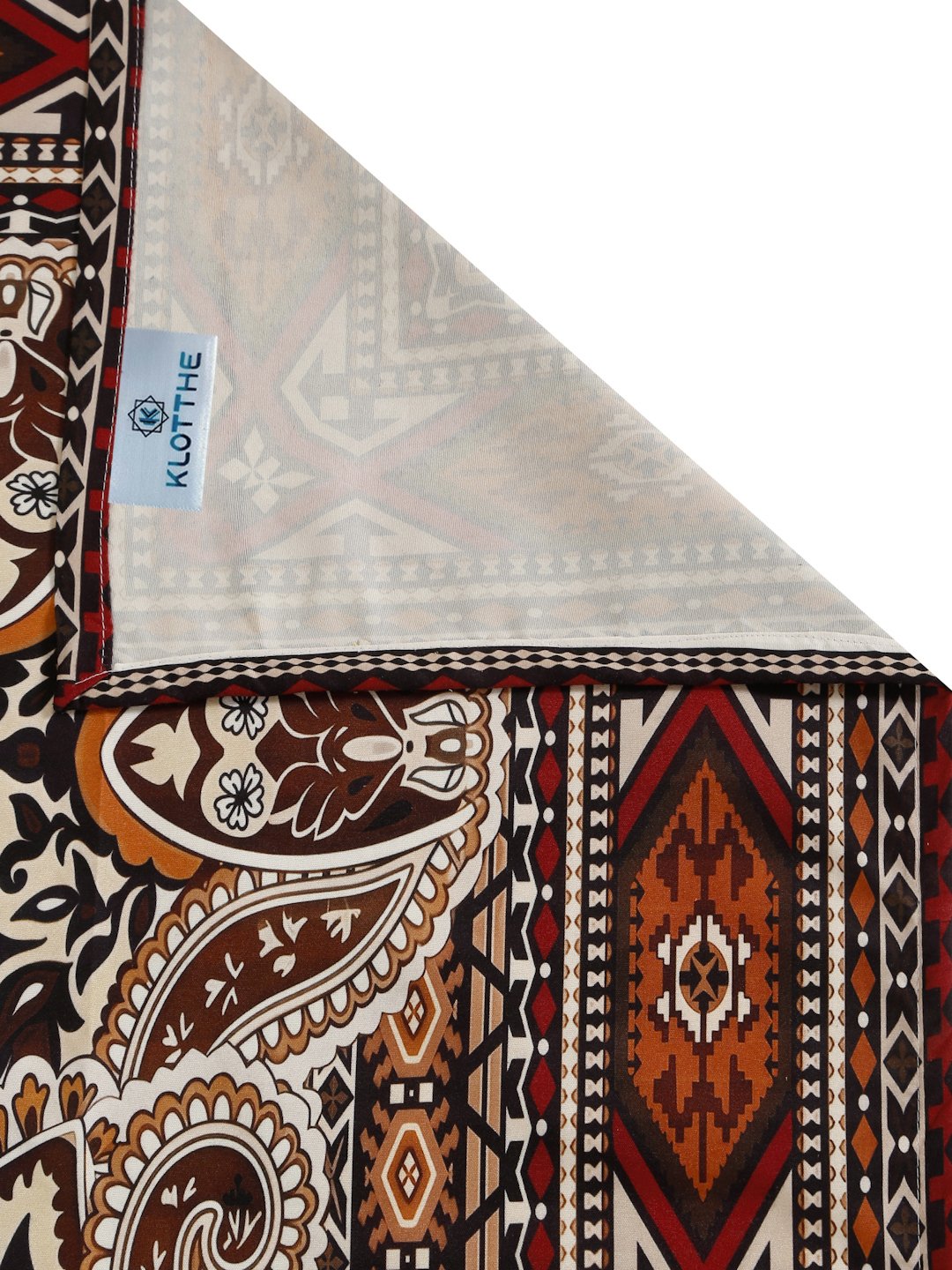 Multi Digital Ethnic Motifs Printed Cotton Blend Double Bedsheet with 2 Pillow Covers