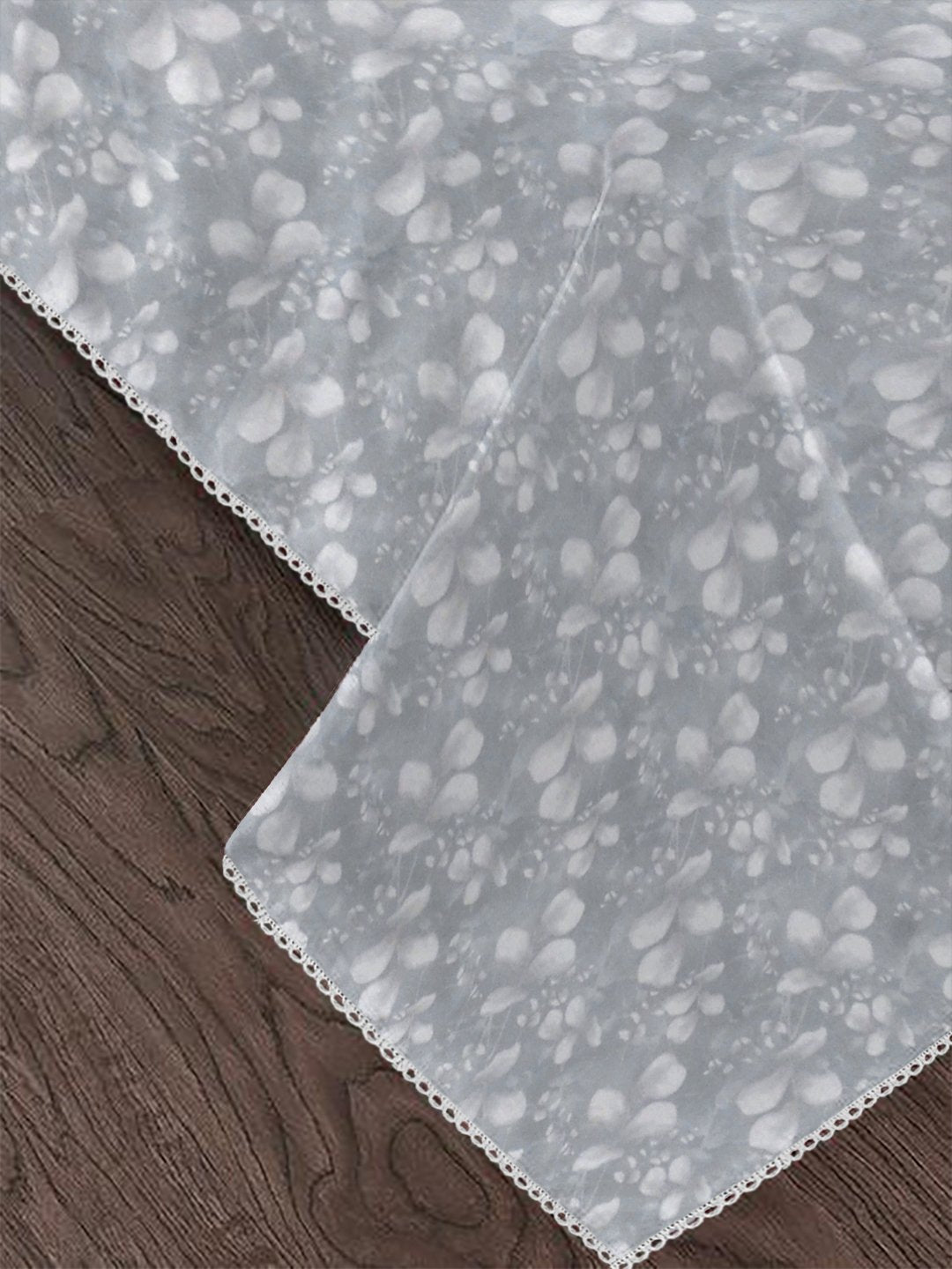 Grey Pure Cotton Floral Double Bed Dohar