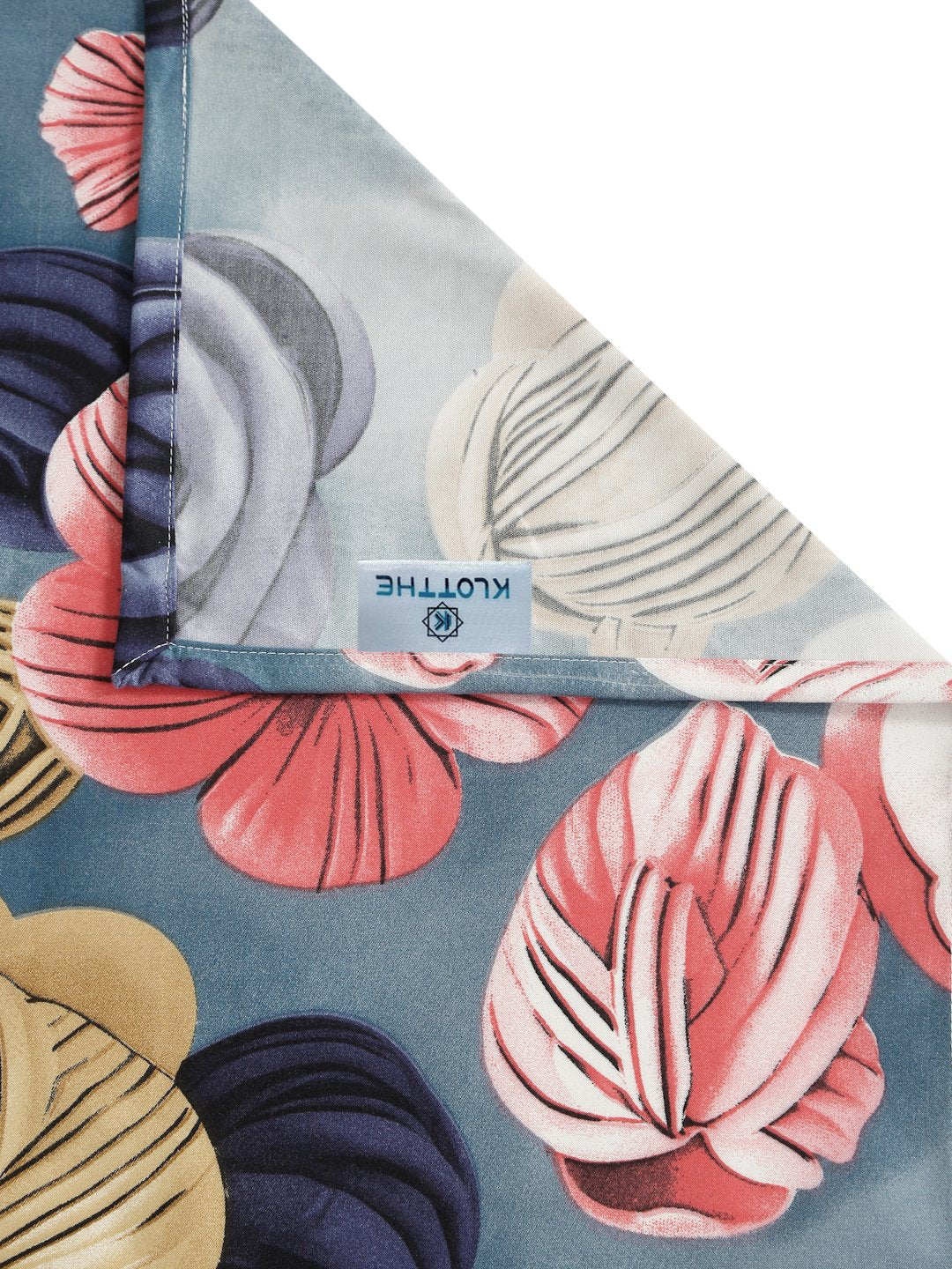 Blue Floral 7D Cotton Blend Single Bedsheet with Pillow Cover