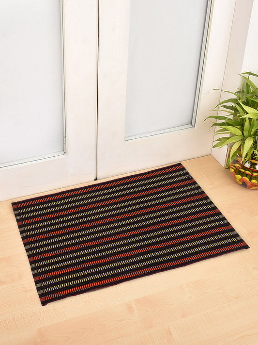 KLOTTHE Set of Two Brown Cotton Rugs 60X90 cm