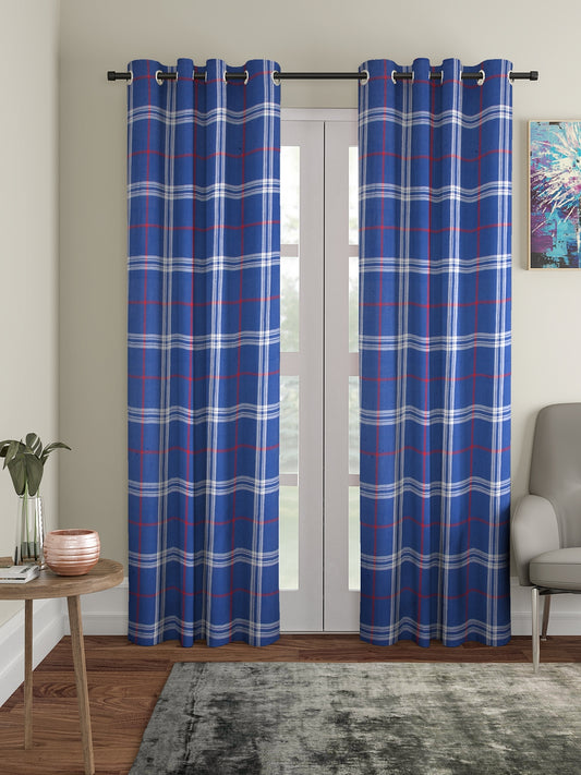 Blue Cotton Long Door Cotton