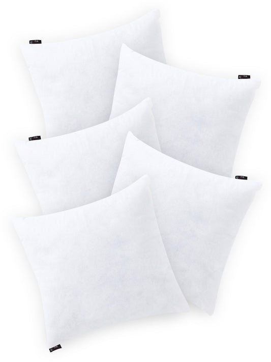 KLOTTHE Set of Five White Poly Cotton Microfibre Cushion Fillers (40X40cm)