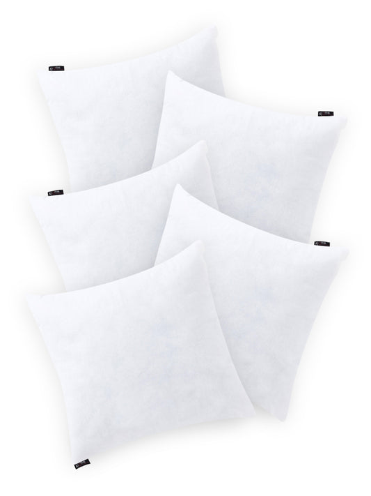 KLOTTHE Set of Five White Poly Cotton Microfibre Cushion Fillers (35X35cm)