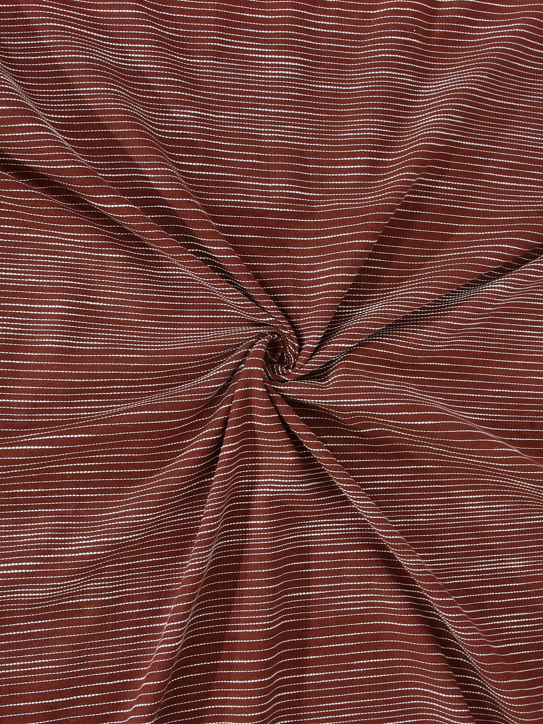 Klotthe Brown Striped 100% Cotton Double Size bedcover with 2  Pillow Covers