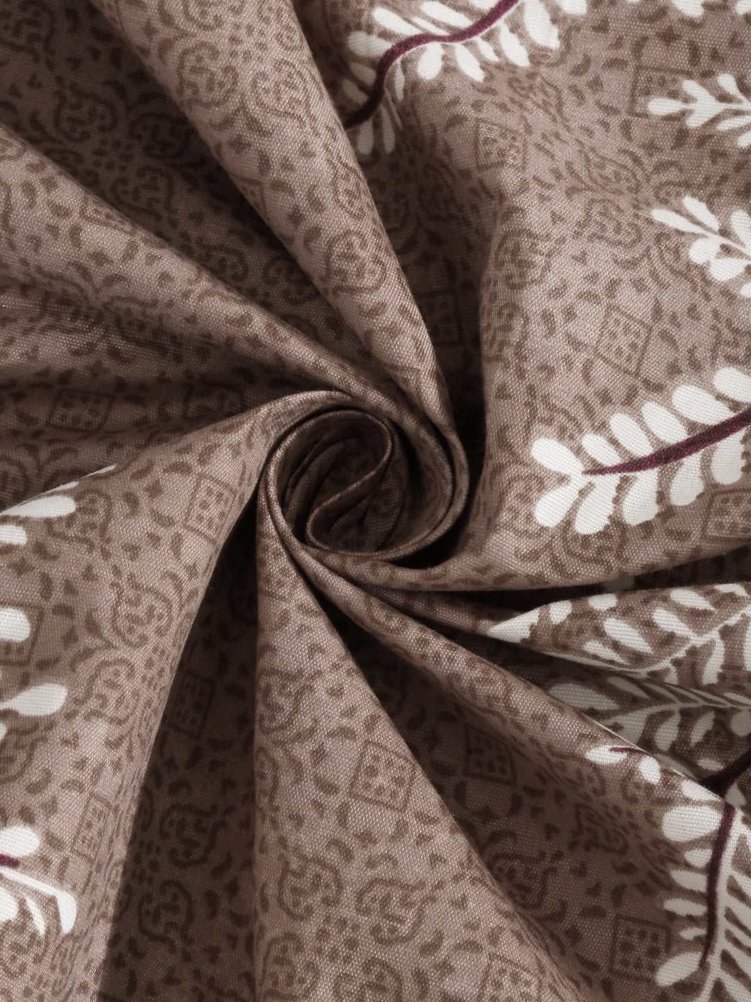 Klotthe Multicolor Floral 300 TC Cotton Blend Double Bedsheet with 4 Pillow Covers
