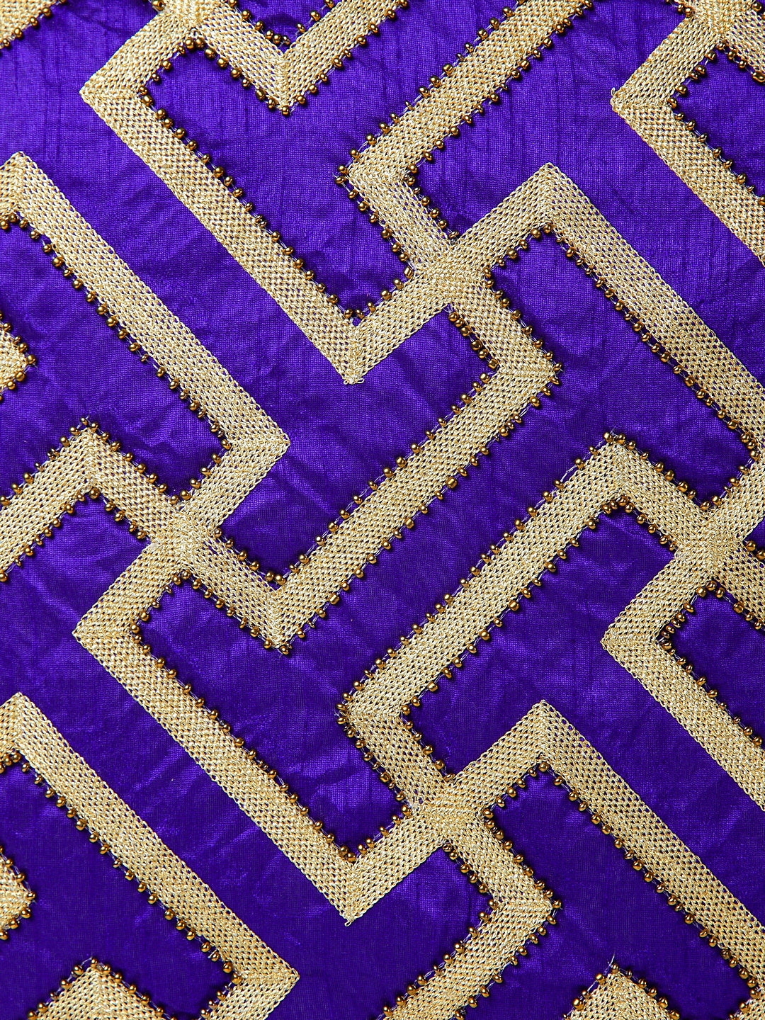 KLOTTHE Set of Two RoyalBlue Poly Cotton Cushion Covers With Microfibre Fillers (40X40 cm)