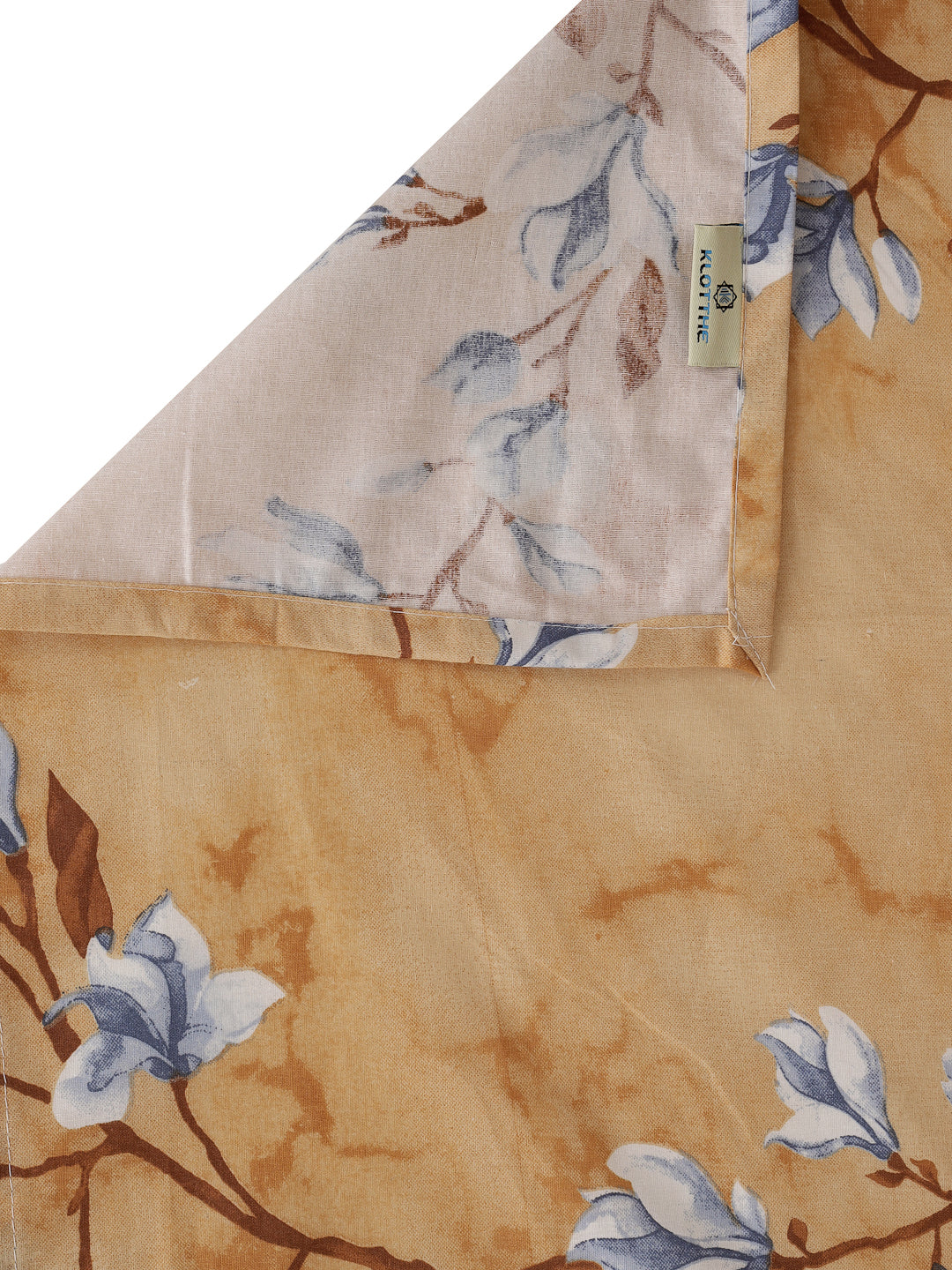 Klotthe Multicolor Floral 400 TC Pure Cotton Double Bedsheet with 2 Pillow Covers