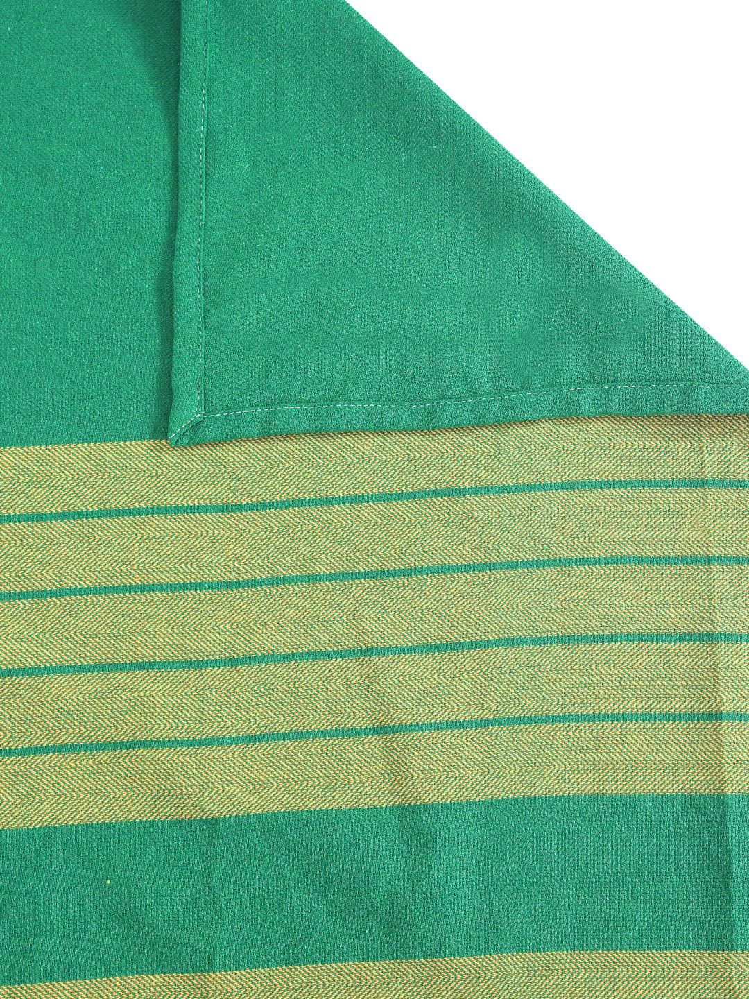 Klotthe Green Woven Design 6 Seater Rectangular Table Cover