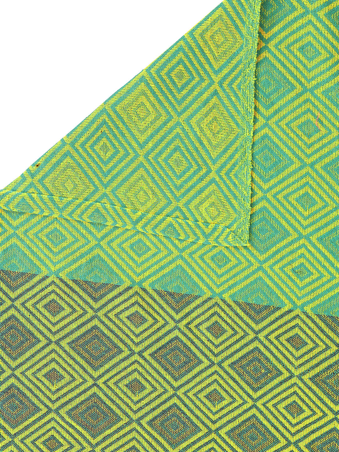 KLOTTHE Multi Cotton Woven Design Double King Bed Cover With 2 Pillow Covers (250X225 cm)