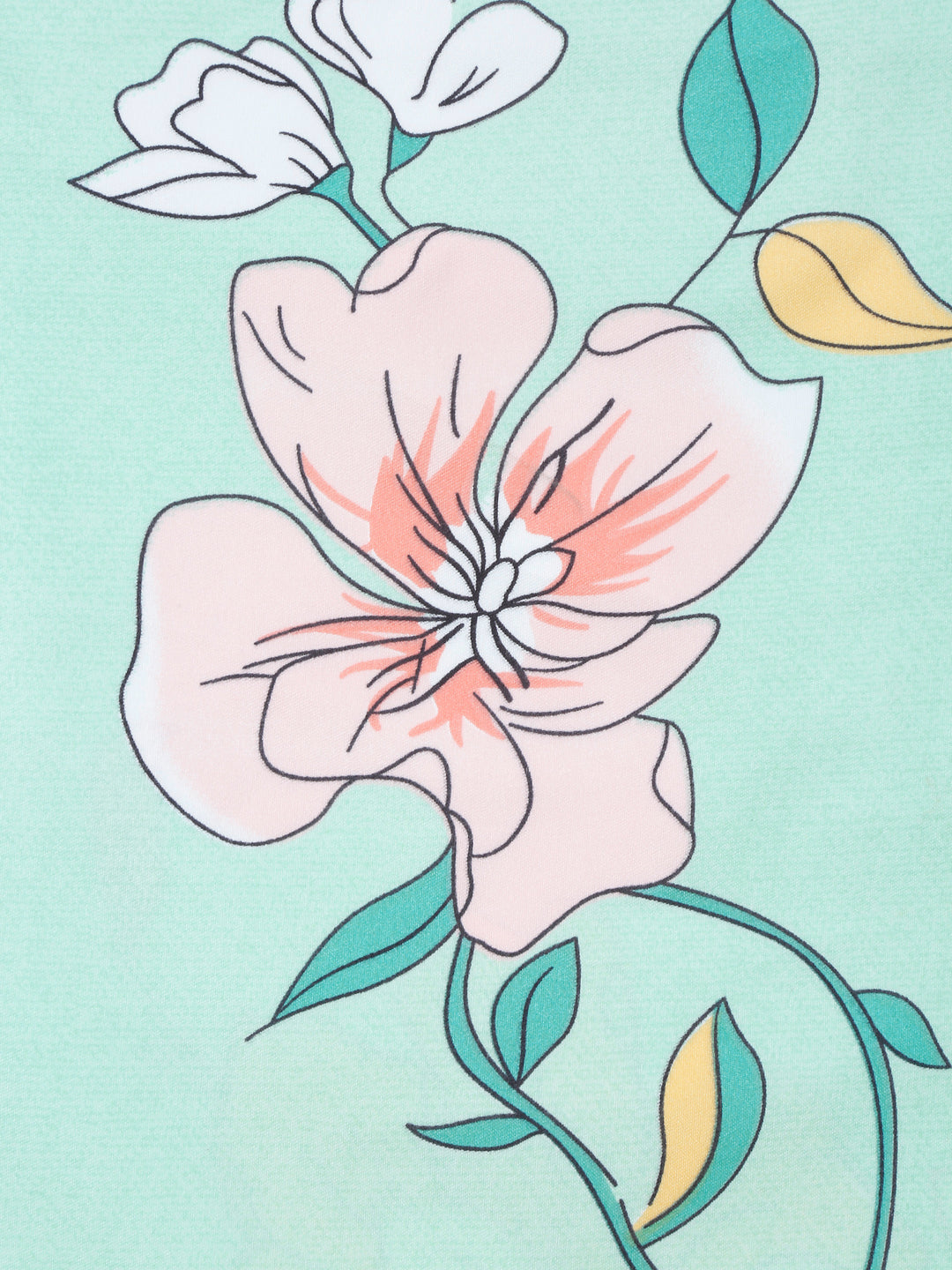 Klotthe Multi Floral 300 TC Cotton Blend Double Bedsheet with 2 Pillow Covers