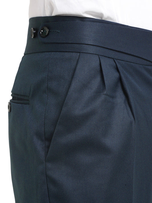 Italian Style Formal Gurkha Pant-NavyBlue