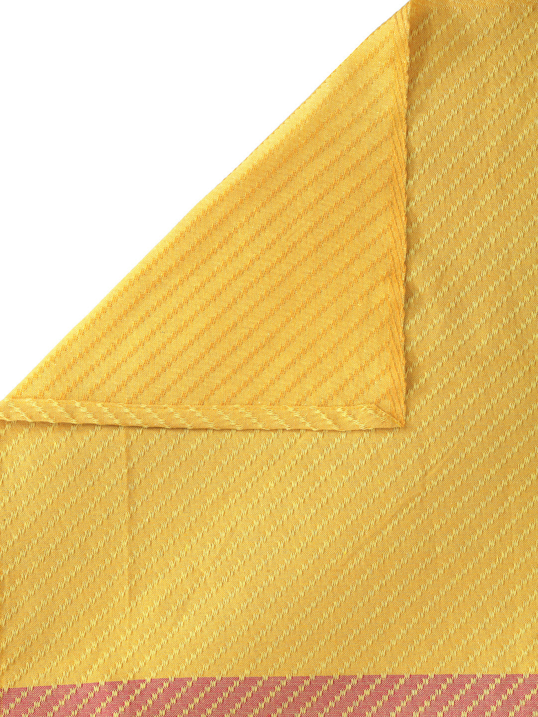 KLOTTHE Set of Two Multi Cotton Geometric Double King Bed Covers With 4 Pillow Covers (250X225 cm)