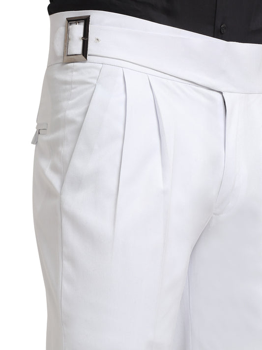 Italian Style Formal Gurkha Pant-White
