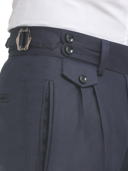 Italian Style Formal Gurkha Pant-LightBlue