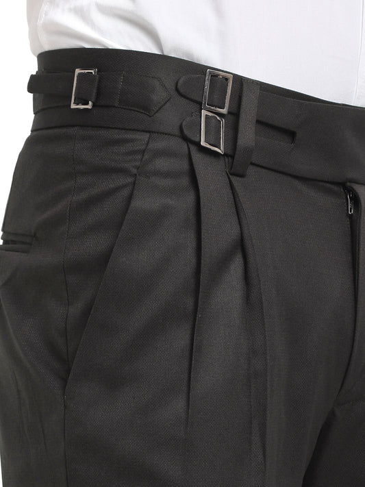 Italian Style Formal Gurkha Pant-DarkBrown