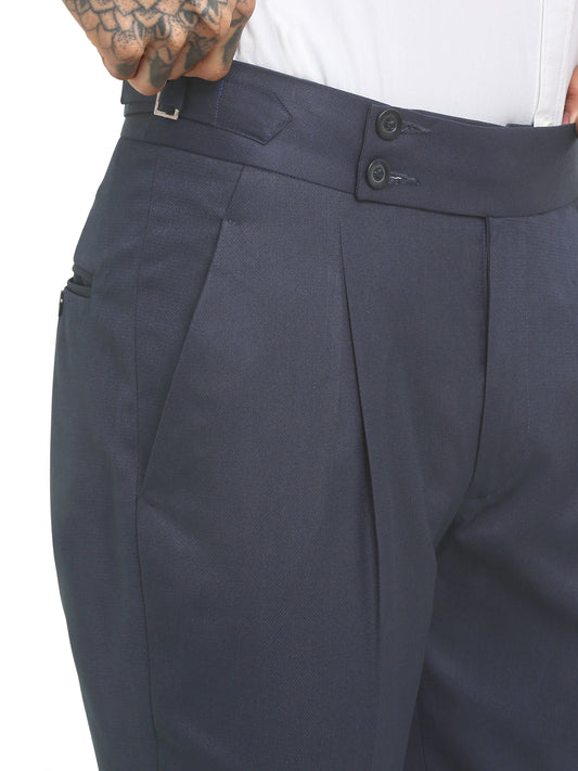 Italian Style Formal Gurkha Pant-LightBlue