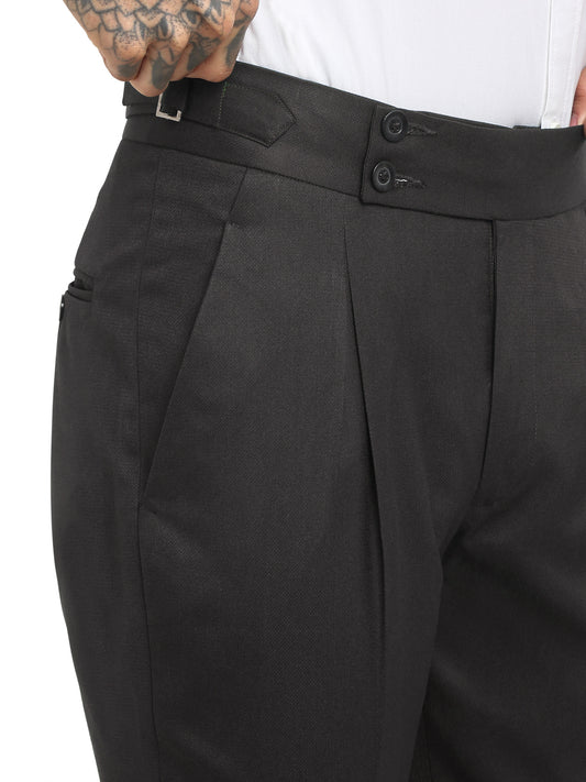 Italian Style Formal Gurkha Pant-DarkBrown