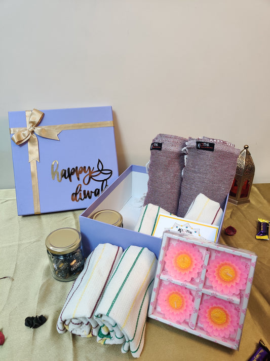 Lavender Gift Box Diwali Hamper By Klotthe®