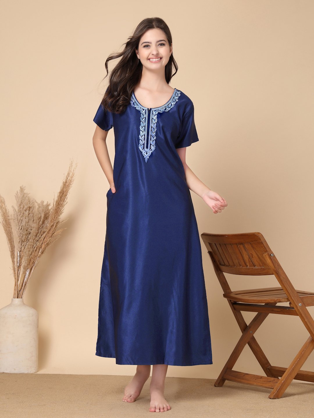 Pink Floral Soft Feel Cotton Blend Printed Maxi