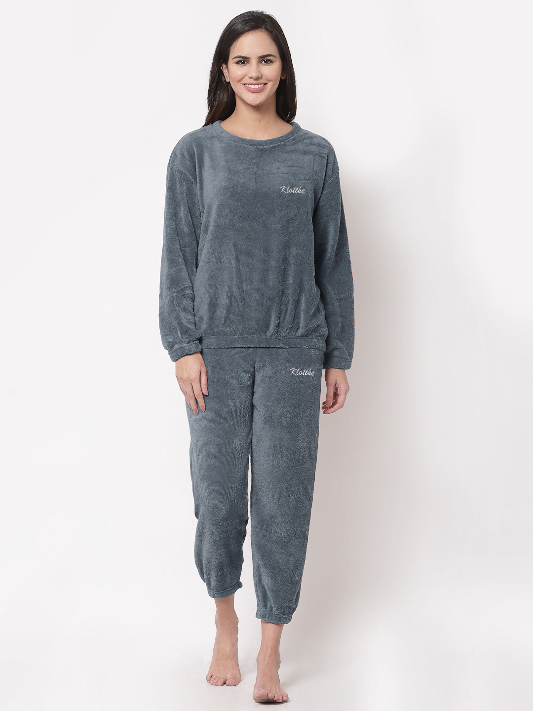 Trouser Shirt Sleep Well Night Dress Woolen Fleece Winter Warm