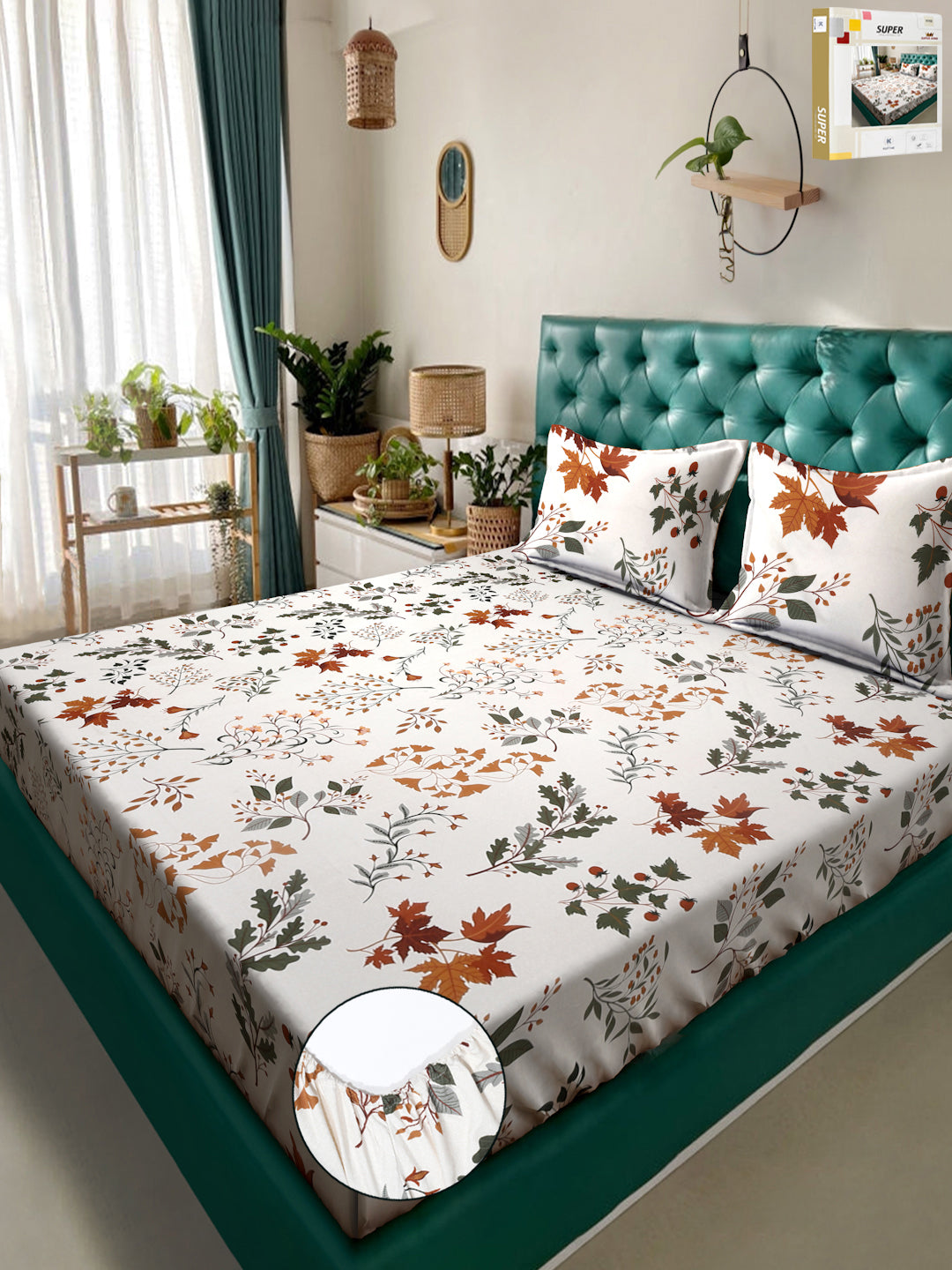Klotthe Super King Bedsheets in Book Fold