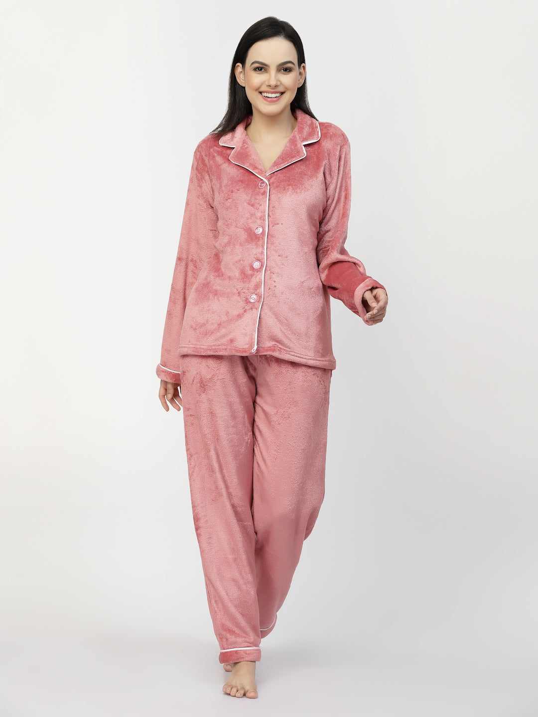Woolen Fleece Night Suits for Women by KLOTTHE®