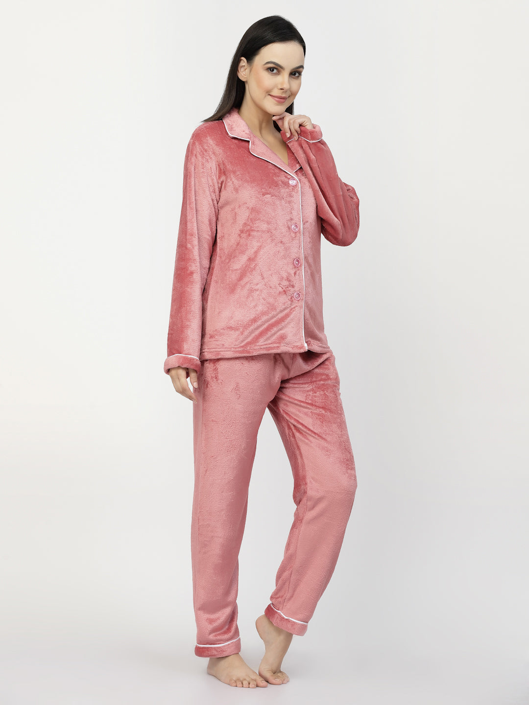 Woolen Fleece Night Suits for Women by KLOTTHE®