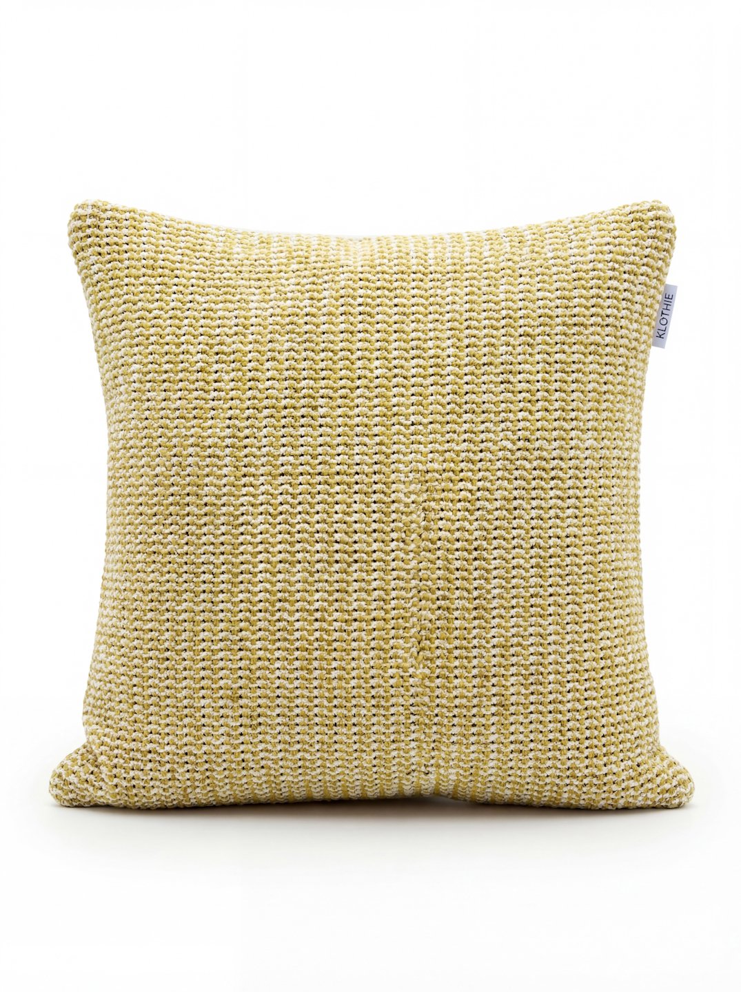 Yellow Set of 5 Self Design Pure Cotton Cushion Covers (40X40 cm)