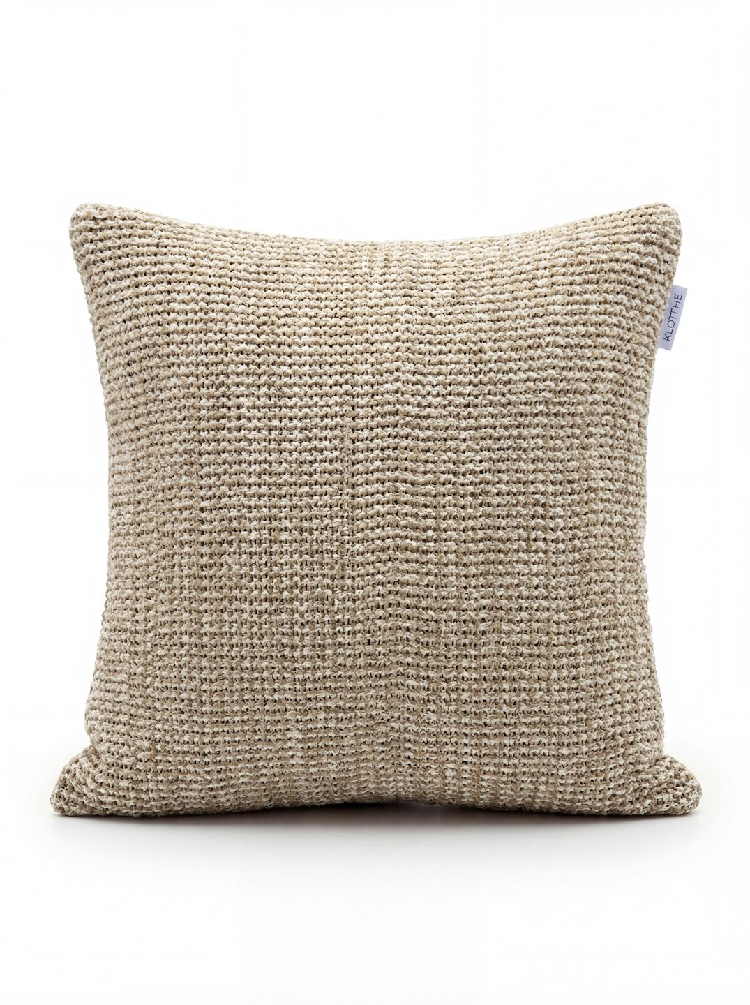 Beige Set of 5 Self Design Pure Cotton Cushion Covers (40X40 cm)
