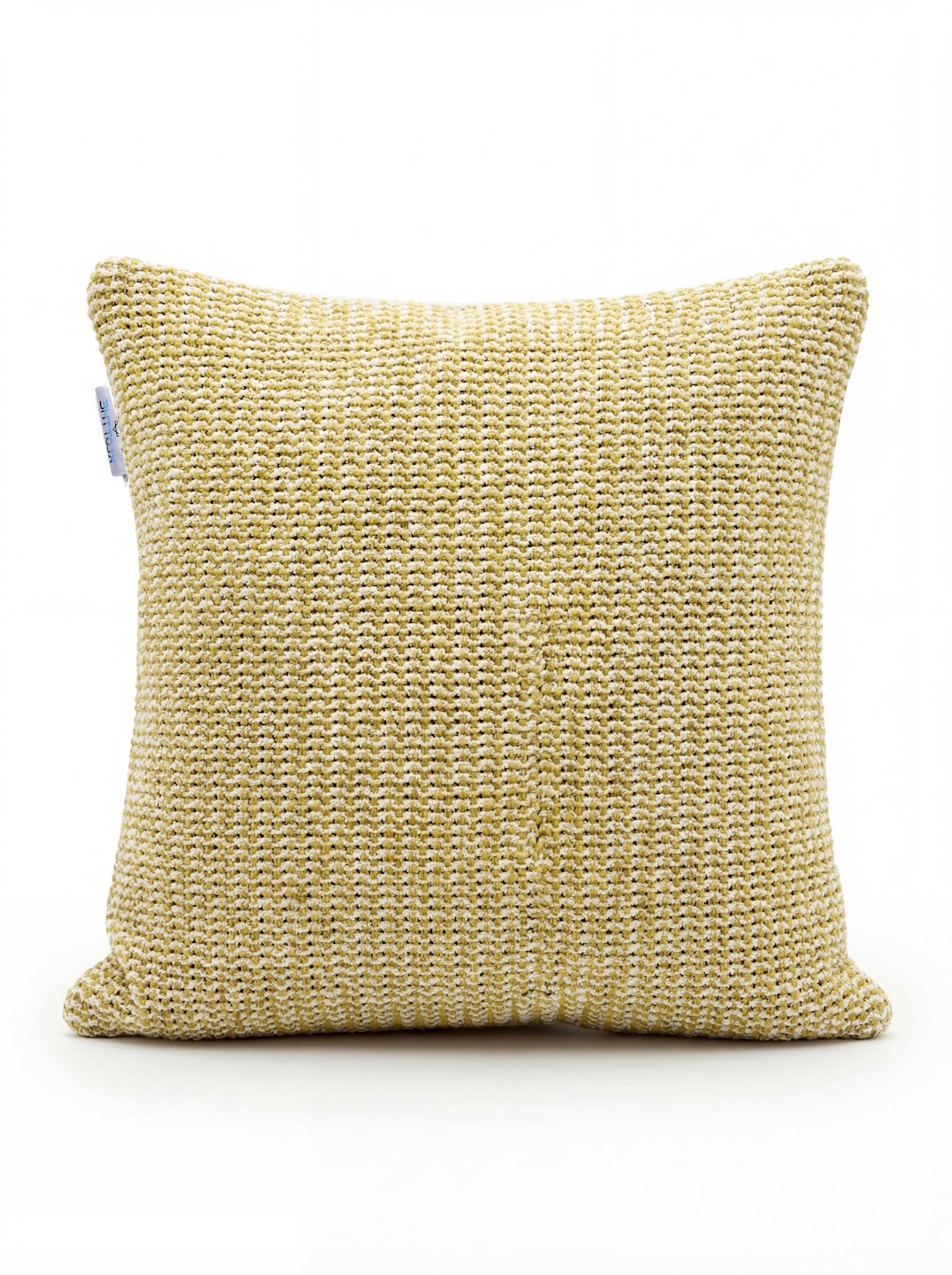 Yellow Set of 5 Self Design Pure Cotton Cushion Covers (40X40 cm)