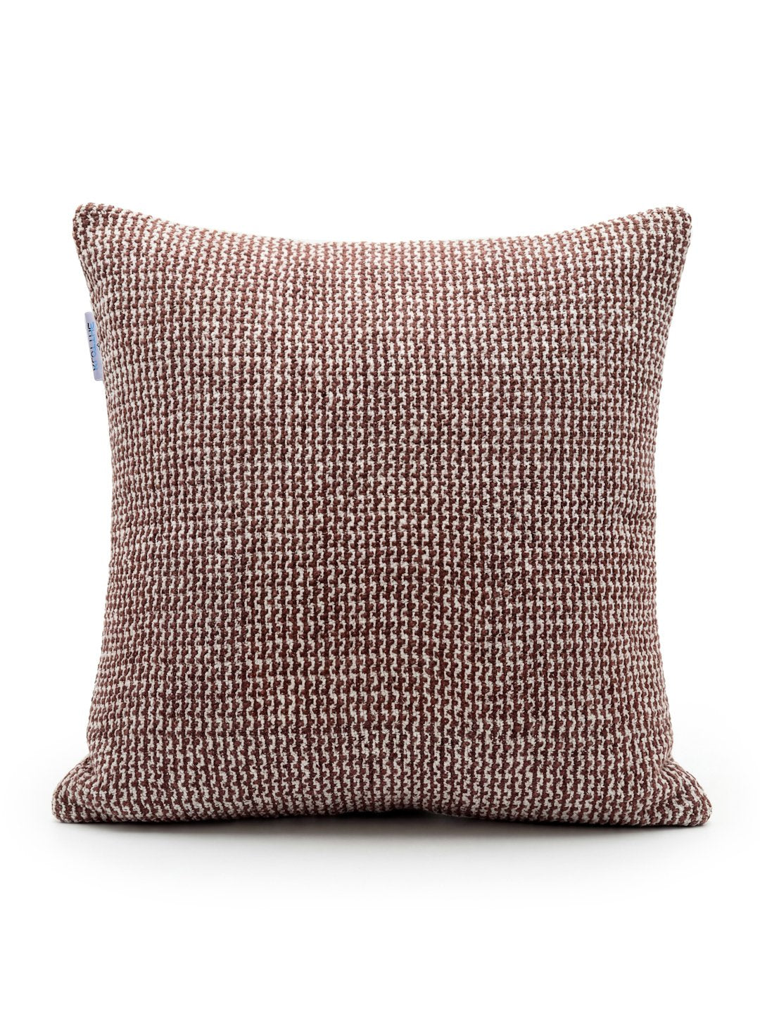 Maroon Set of 5 Self Design Pure Cotton Cushion Covers (40X40 cm)