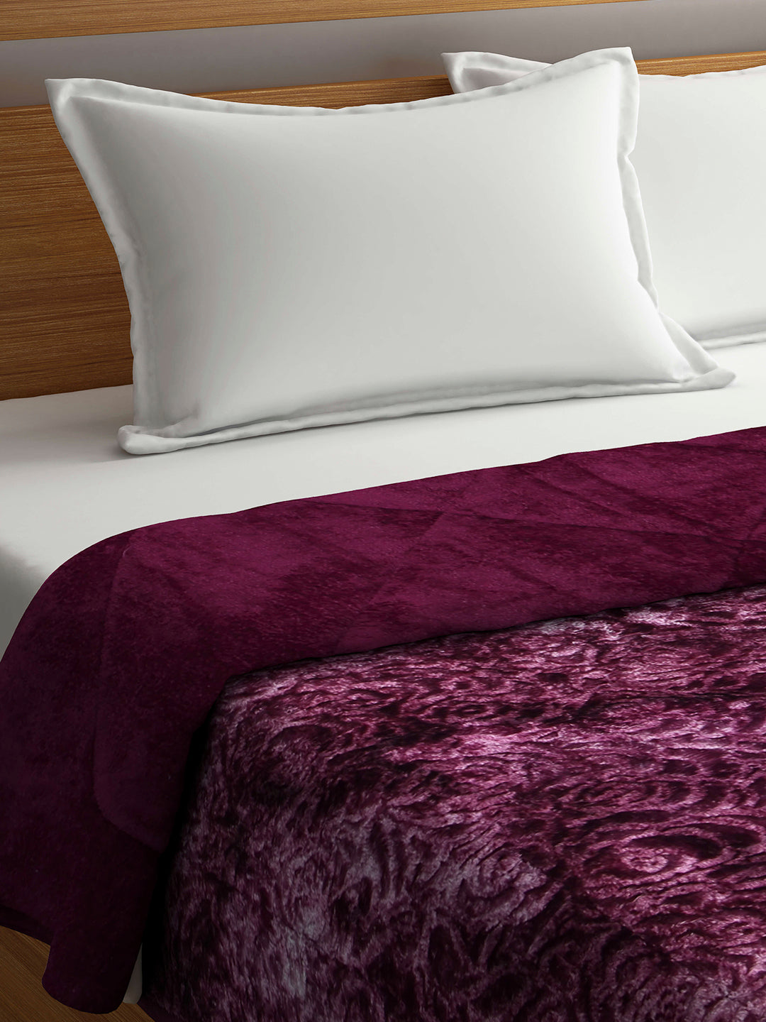 King Size Heavy Winter Woolen Quilts for Double Bed by KLOTTHE® (1000 GSM)