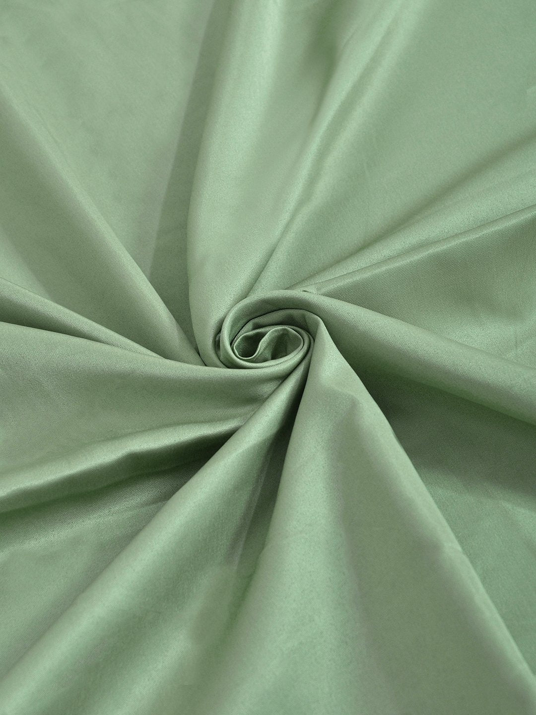 Olive Solid 400 TC Satin Super King Double Bedsheet with 2 Pillow Covers & 2 Cushion Covers