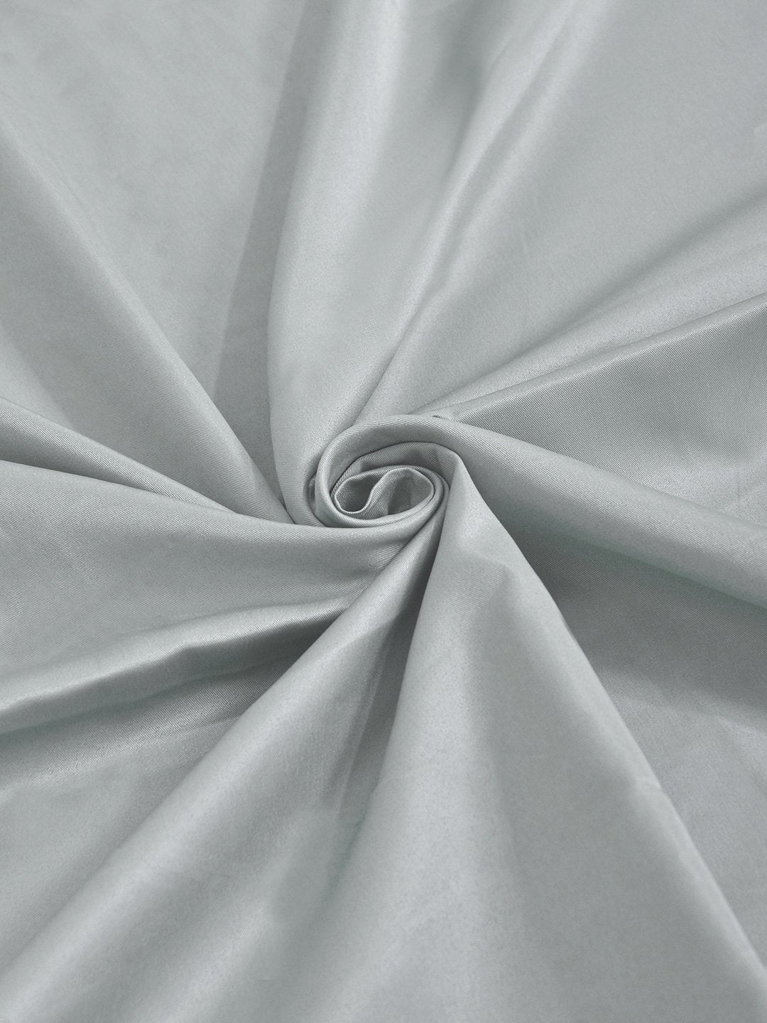 Grey Solid 400 TC Satin Super King Double Bedsheet with 2 Pillow Covers & 2 Cushion Covers