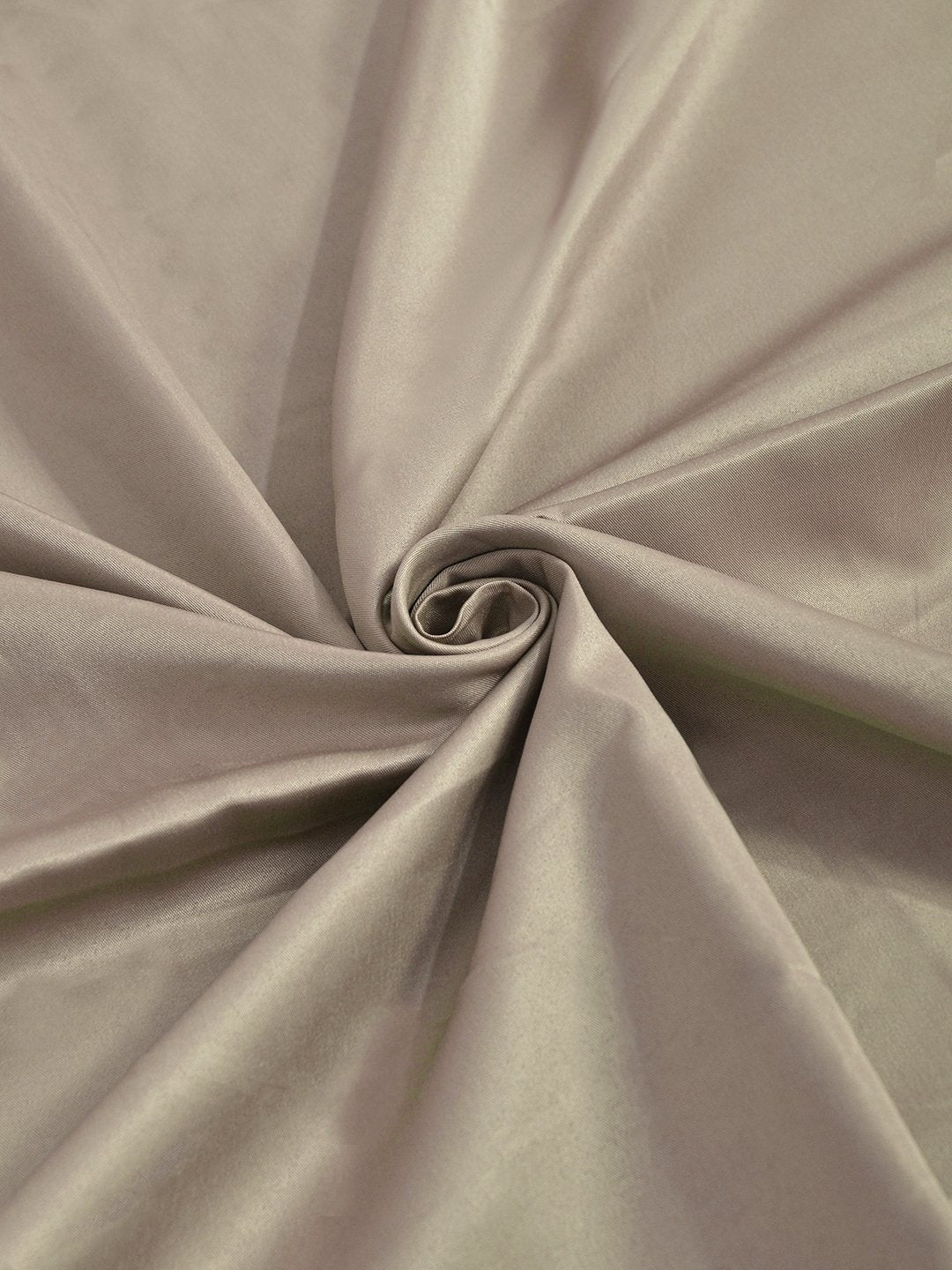 Beige Solid 400 TC Satin Fitted Super King Double Bedsheet with 2 Pillow Covers & 2 Cushion Covers