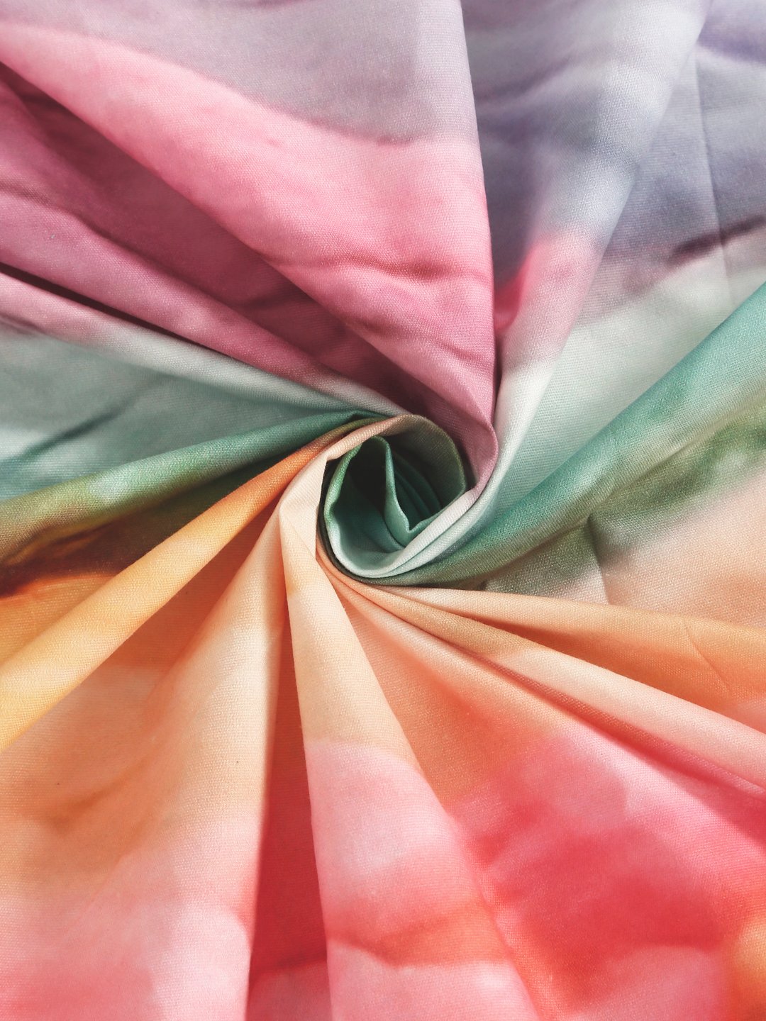 Multi Cartoon Characters 7D King Size Cotton Blend Double Bedsheet with 2 Pillow Covers