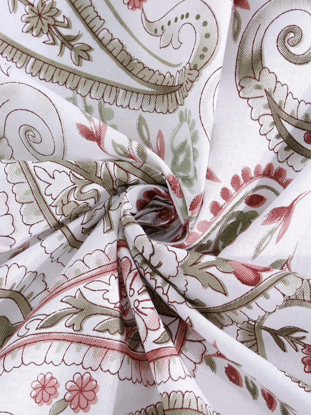Multi Floral 400 TC Pure Cotton Fitted Double Bedsheet with 2 Pillow Covers